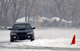 Ice racing time attack evo turbo autocross road course mitsubishi wisconsin
